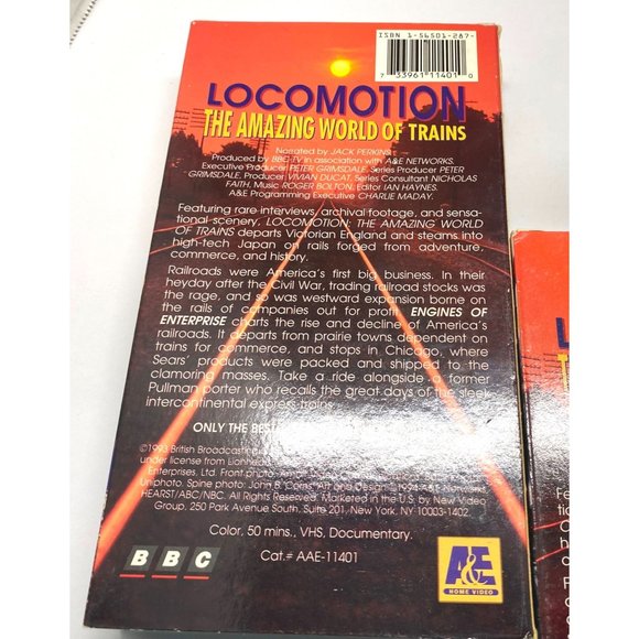 A&E Locomotion The Amazing World Of Trains 4 VHS Box Set Jack Perkins - Picture 11 of 12